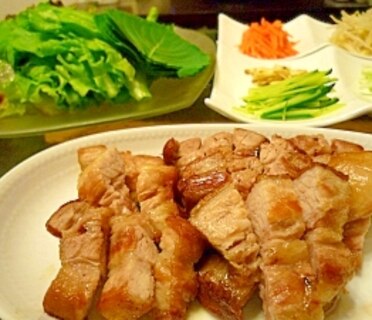 野菜！！お肉！！サムギョプサル☆スタミナ満点☆